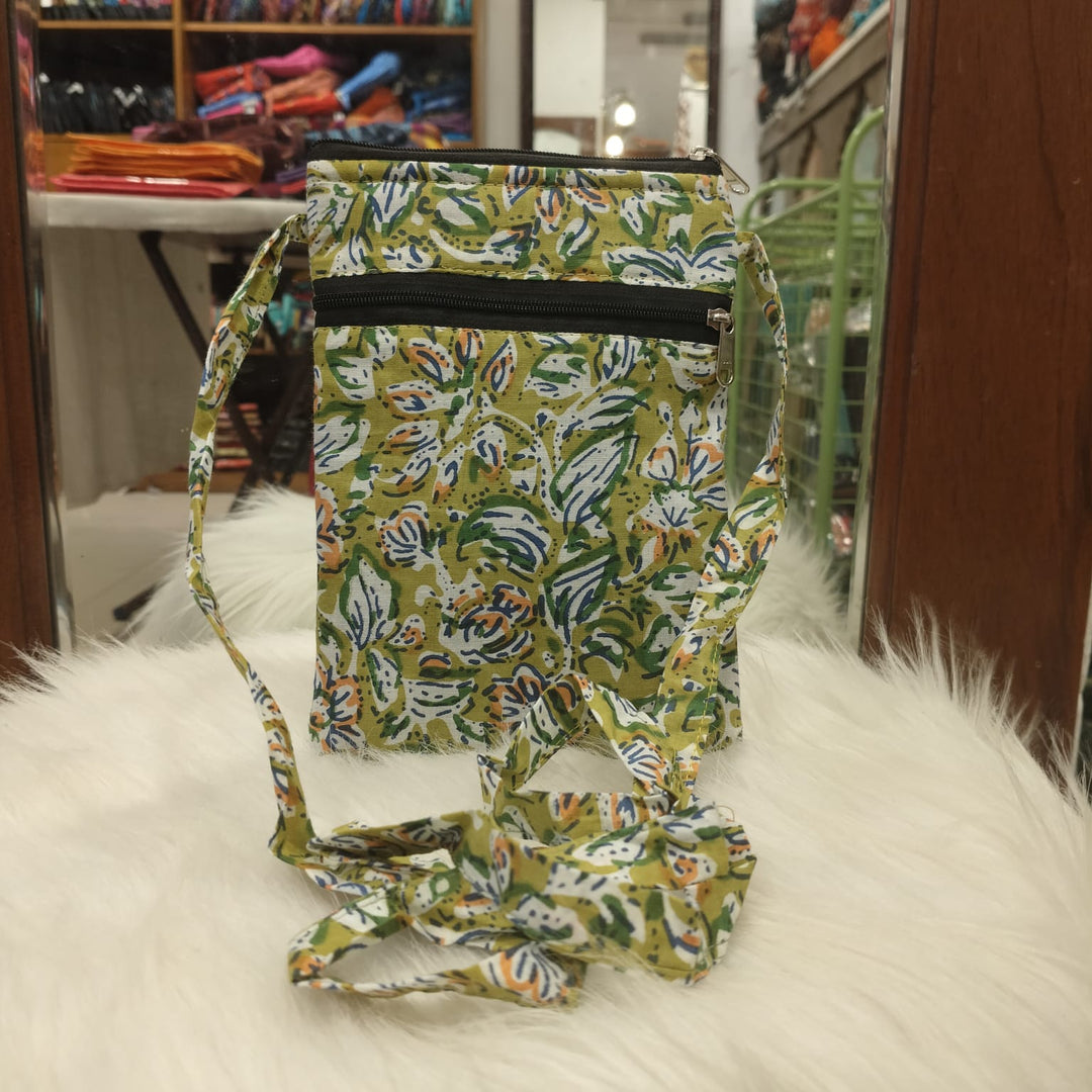 Daily Sling Light Green with Flower Design