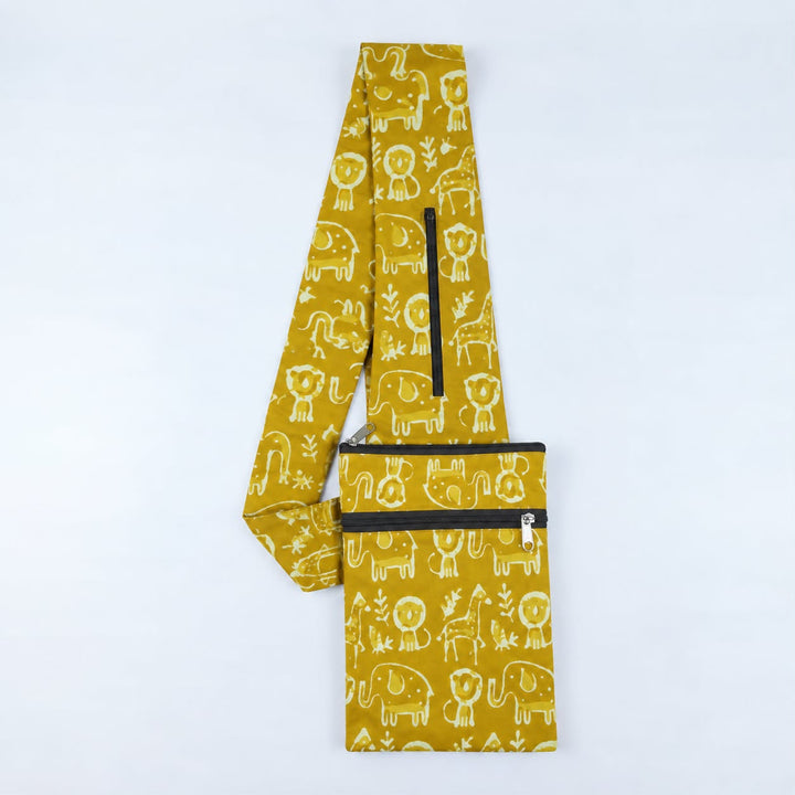 Pilgrim Bag -  Mustard Animal print