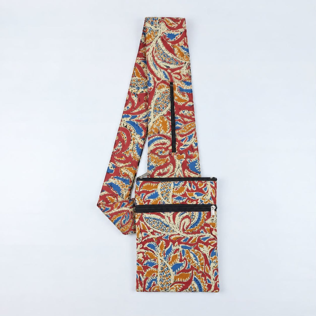 Pilgrim Bag -  Red Kalamkari