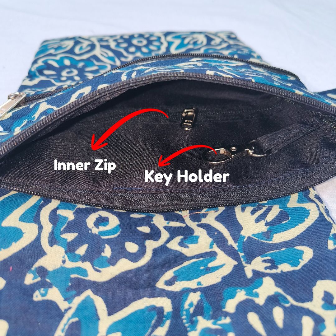 Pilgrim Bag - Floral Blue