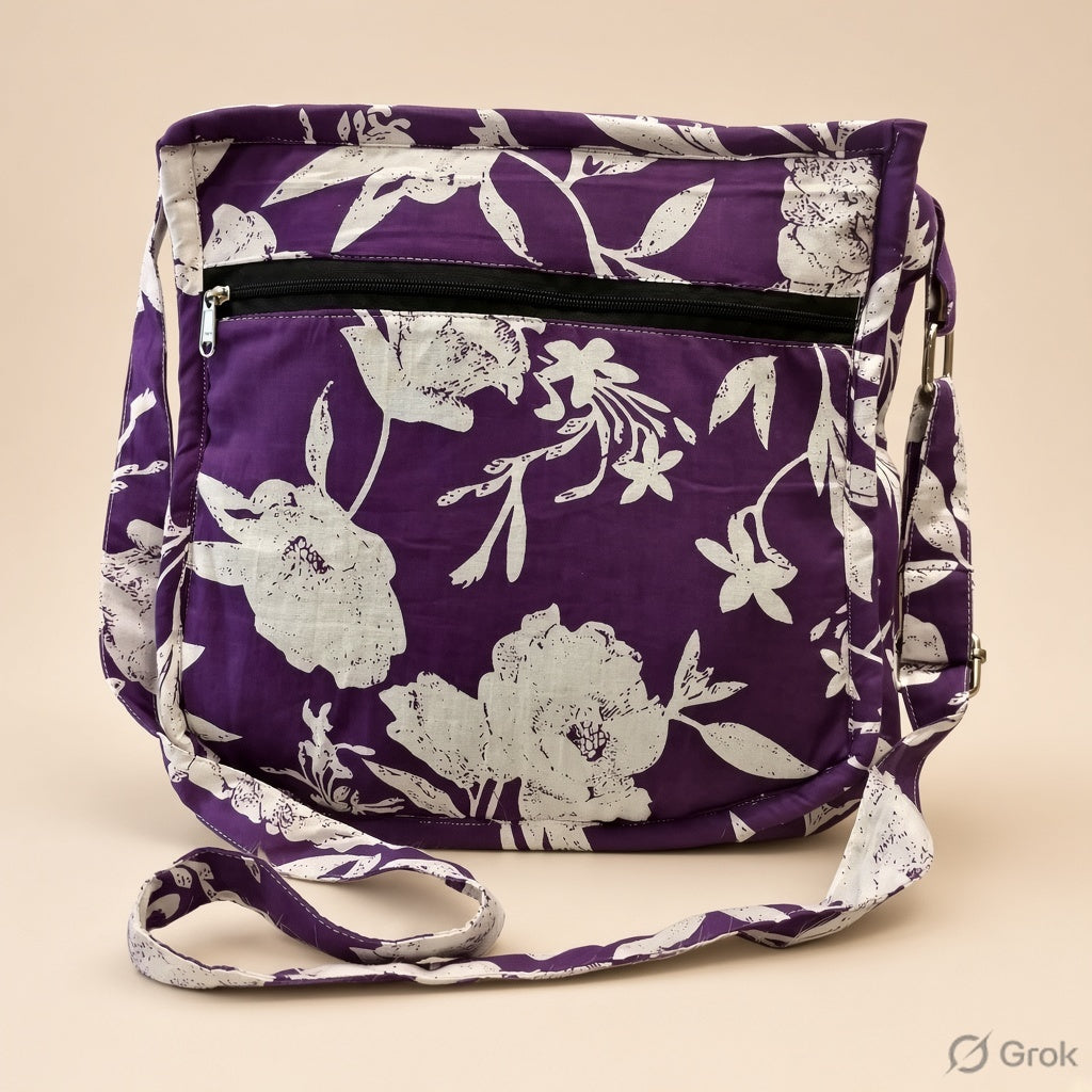 Xtra Sling bag Purple Floral