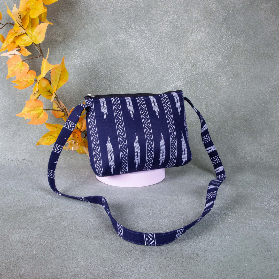 Bristlefront Everday sling Blue with White Line Design